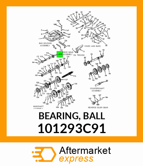 BEARING, BALL 101293C91