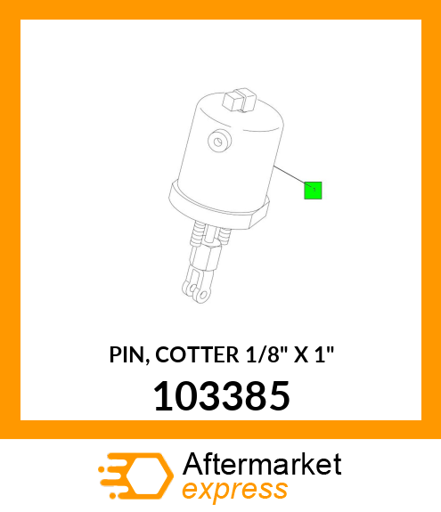 PIN, COTTER 1/8" X 1" 103385