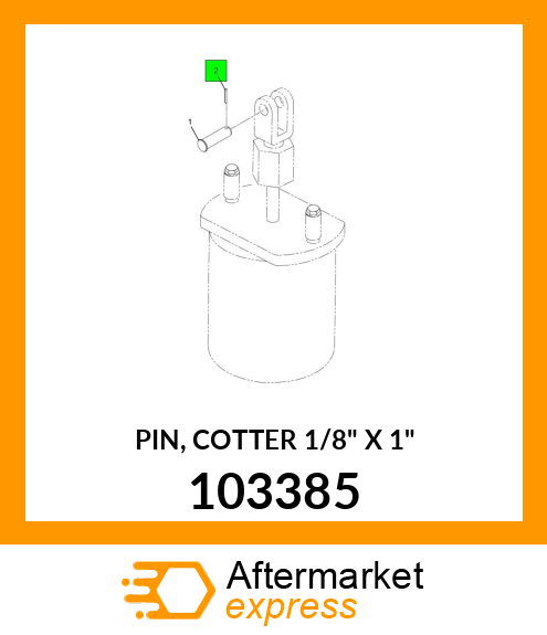PIN, COTTER 1/8" X 1" 103385