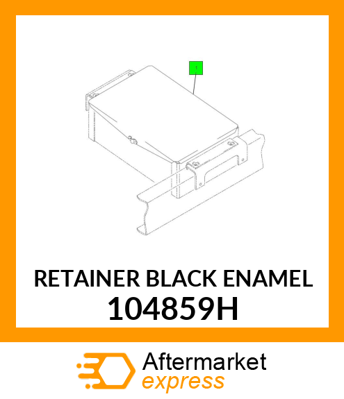 RETAINER BLACK ENAMEL 104859H