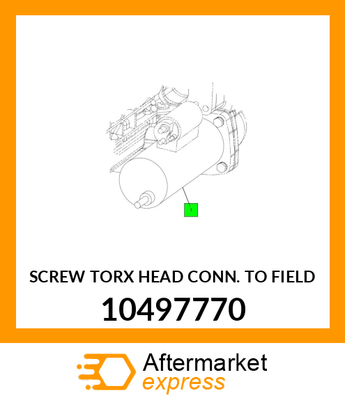 SCREW TORX HEAD CONN. TO FIELD 10497770