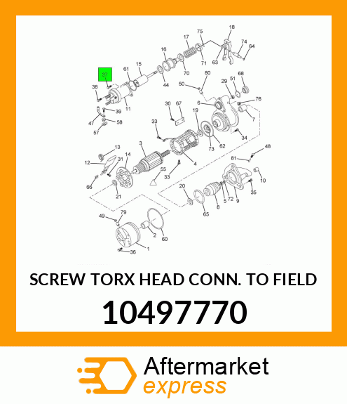 SCREW TORX HEAD CONN. TO FIELD 10497770