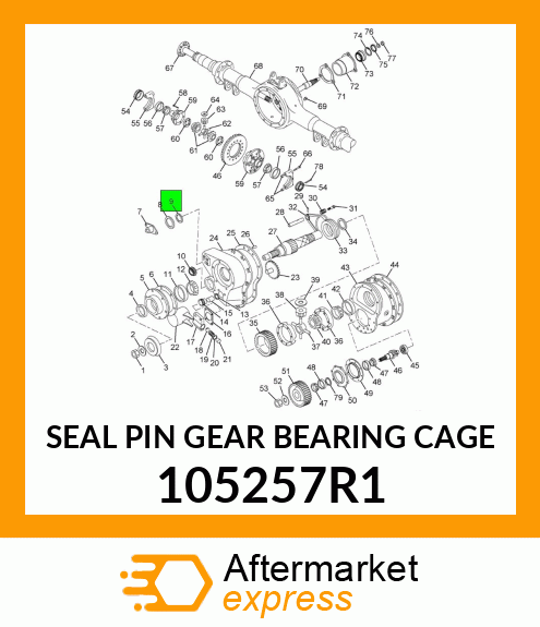 SEAL PIN GEAR BEARING CAGE 105257R1