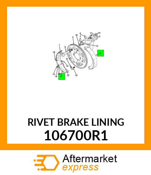 RIVET BRAKE LINING 106700R1