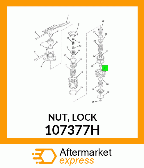 NUT, LOCK 107377H