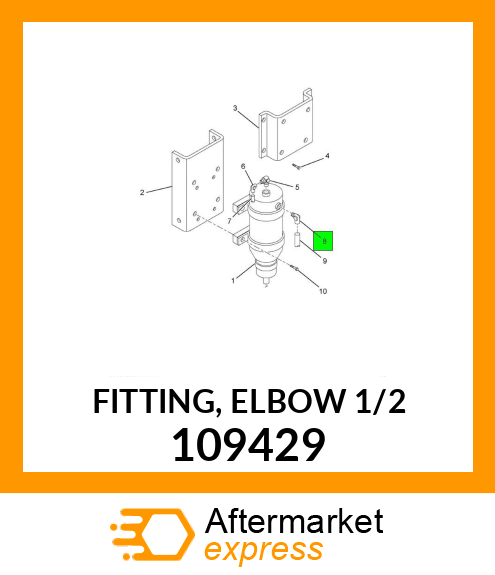 FITTING, ELBOW 1/2" 109429