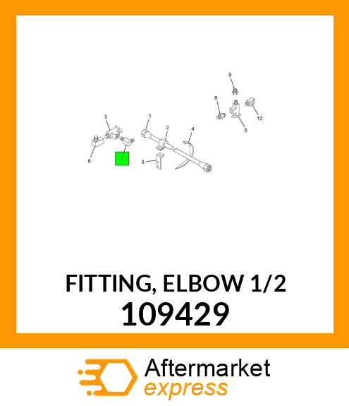 FITTING, ELBOW 1/2" 109429