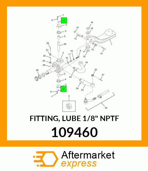 FITTING, LUBE 1/8" NPTF 109460