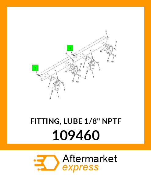 FITTING, LUBE 1/8" NPTF 109460