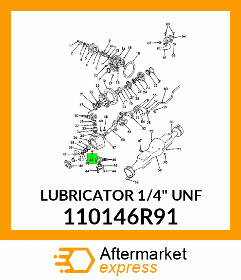 LUBRICATOR 1/4" UNF 110146R91