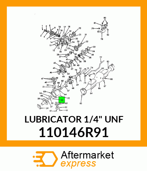 LUBRICATOR 1/4" UNF 110146R91