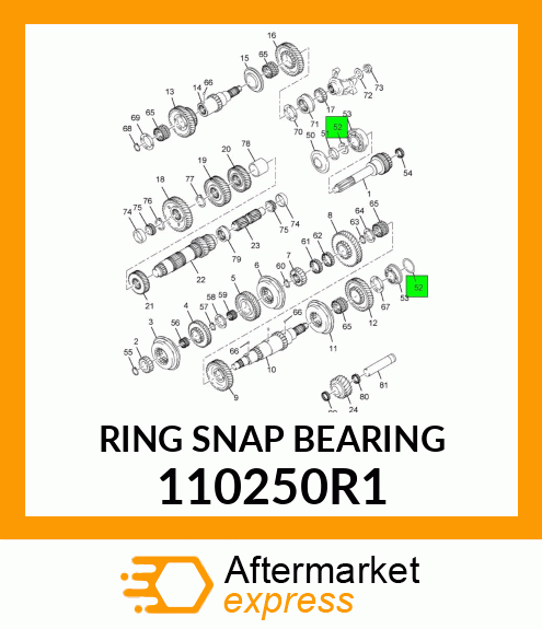 RING SNAP BEARING 110250R1