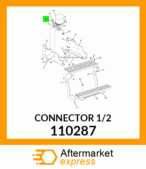 CONNECTOR 1/2" 110287
