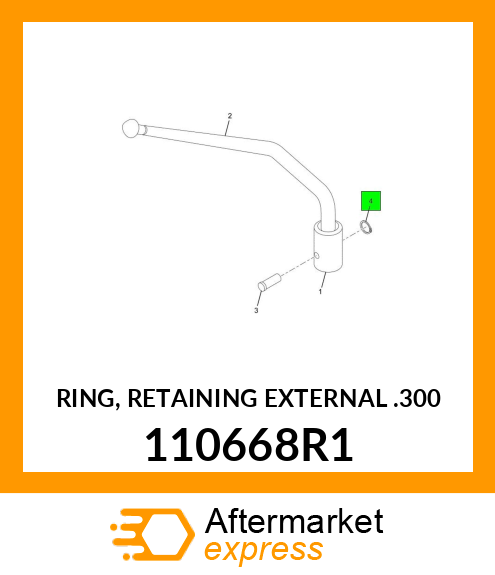 RING, RETAINING EXTERNAL .300 110668R1