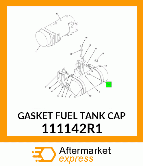 GASKET FUEL TANK CAP 111142R1