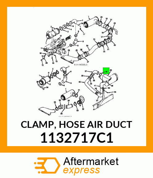 CLAMP, HOSE AIR DUCT 1132717C1