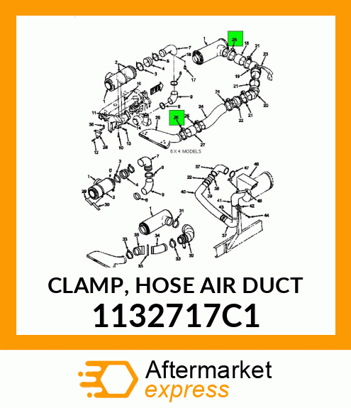 CLAMP, HOSE AIR DUCT 1132717C1