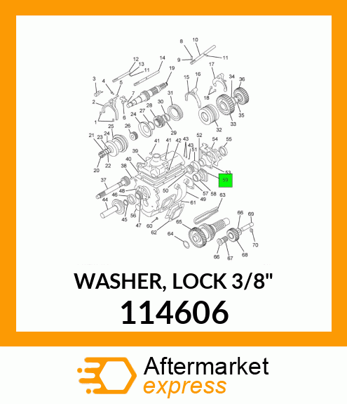 WASHER, LOCK 3/8" 114606