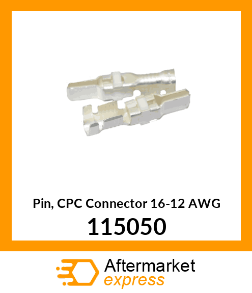 Pin, CPC Connector 16-12 AWG 115050