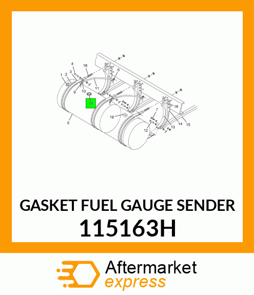 GASKET FUEL GAUGE SENDER 115163H