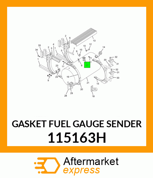 GASKET FUEL GAUGE SENDER 115163H