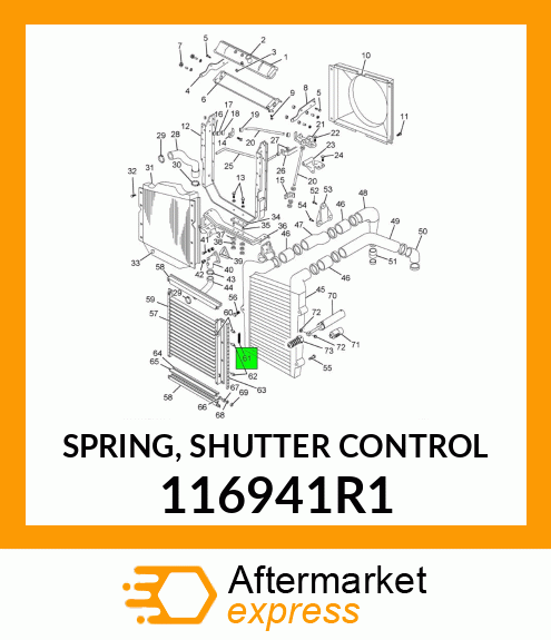 SPRING, SHUTTER CONTROL 116941R1