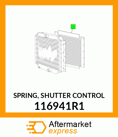 SPRING, SHUTTER CONTROL 116941R1