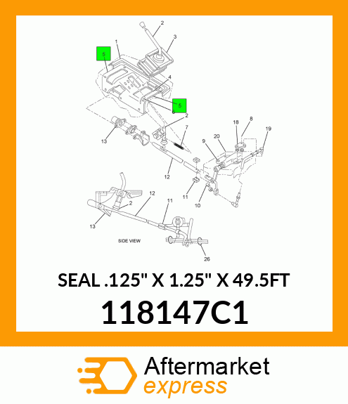 SEAL .125" X 1.25" X 49.5FT 118147C1