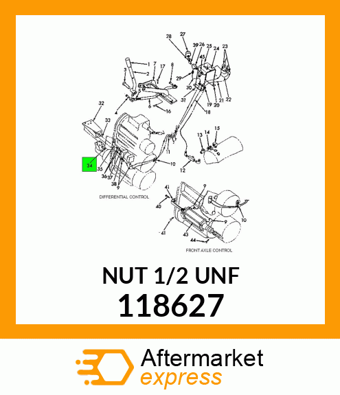 NUT 1/2" UNF 118627