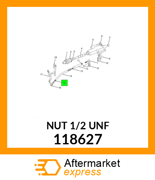 NUT 1/2" UNF 118627