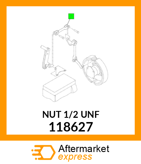 NUT 1/2" UNF 118627