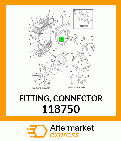 FITTING, CONNECTOR 118750