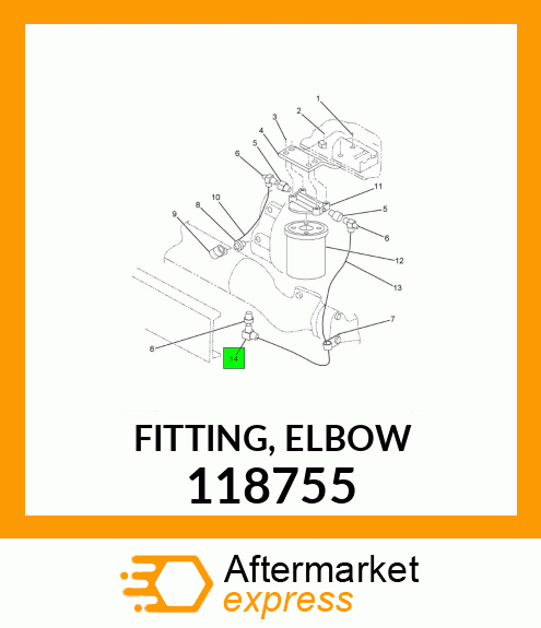 FITTING, ELBOW 118755