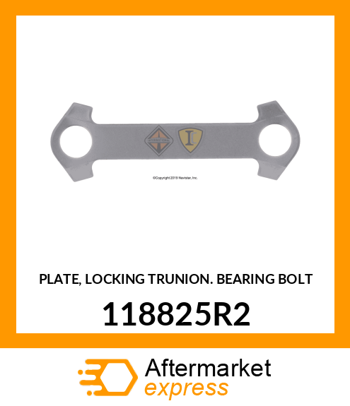 PLATE, LOCKING TRUNION BEARING BOLT 118825R2