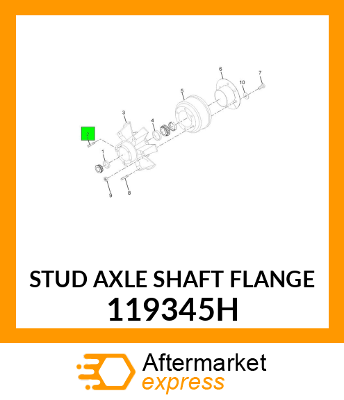 STUD AXLE SHAFT FLANGE 119345H