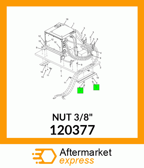 NUT 3/8" 120377