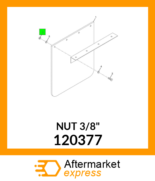 NUT 3/8" 120377