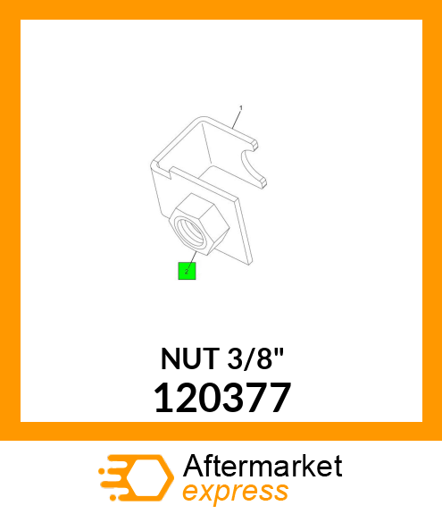 NUT 3/8" 120377