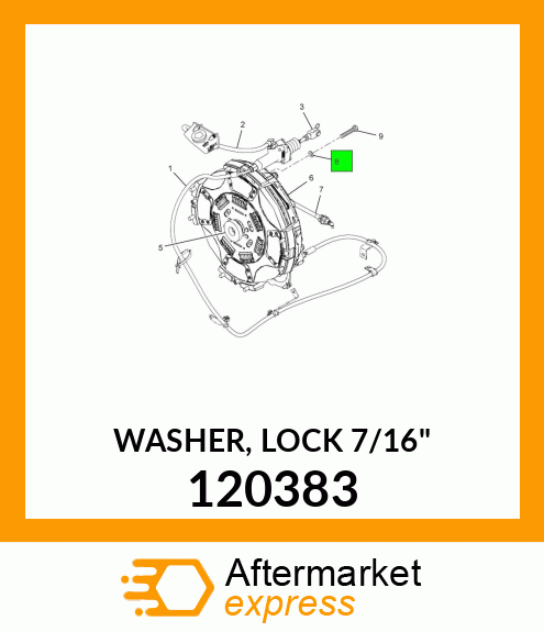 WASHER, LOCK 7/16" 120383