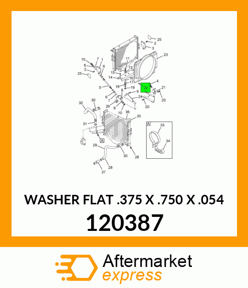 WASHER FLAT .375 X .750 X .054 120387