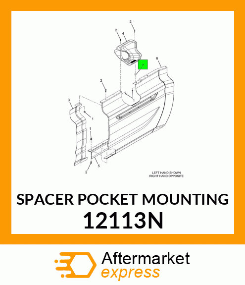 SPACER POCKET MOUNTING 12113N