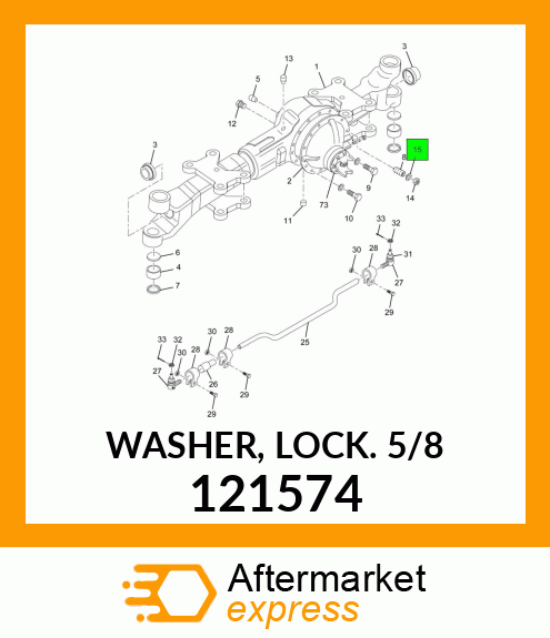 WASHER, LOCK 5/8" 121574