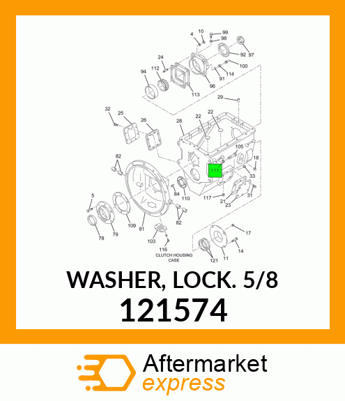 WASHER, LOCK 5/8" 121574