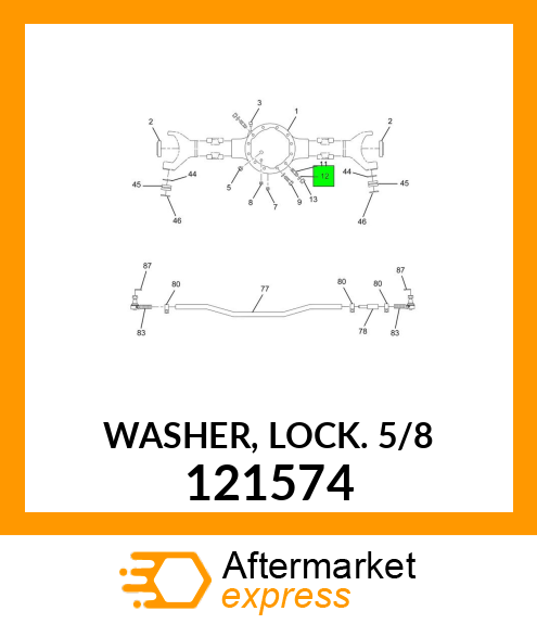 WASHER, LOCK 5/8" 121574