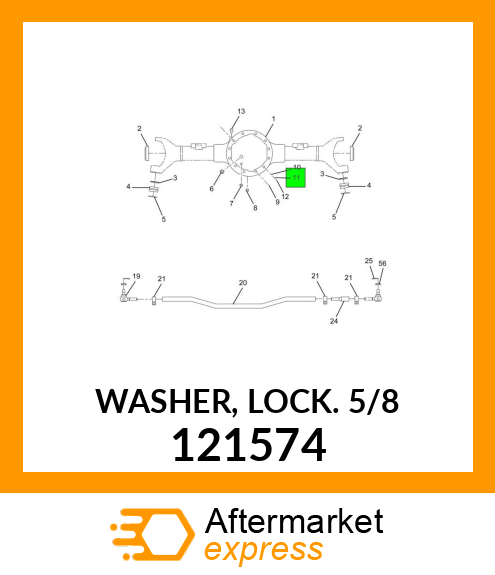 WASHER, LOCK 5/8" 121574