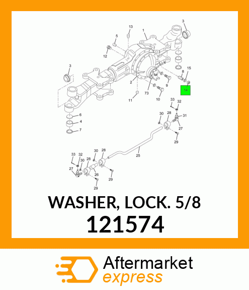 WASHER, LOCK 5/8" 121574