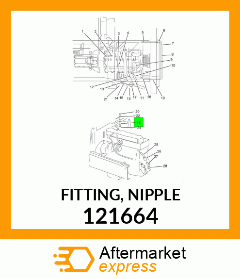 FITTING, NIPPLE 121664