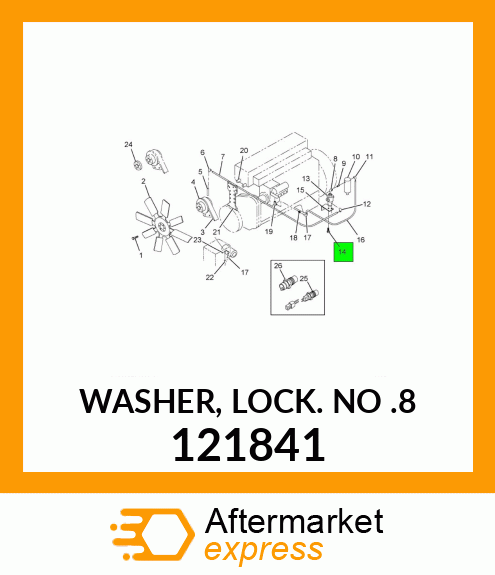 WASHER, LOCK NO .8 121841