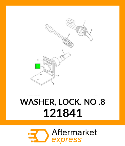 WASHER, LOCK NO .8 121841