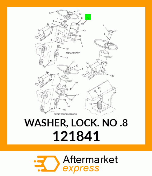 WASHER, LOCK NO .8 121841